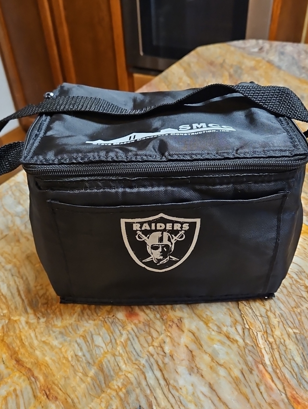 RAIDERS Black Insulated Lunch Bag